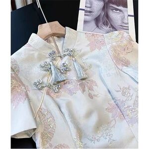 Mommy and daughter Chinese lunar new year dresses set